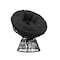 Flash Furniture Bowie Comfort Series Black Swivel Patio Chair with Black Cushion JE-5101W-BK-GG - alternate 10